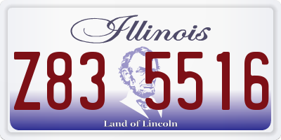 IL license plate Z835516