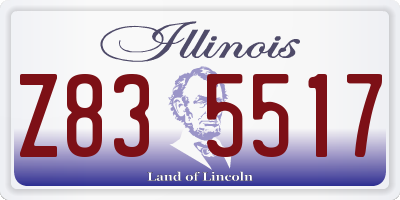 IL license plate Z835517