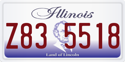 IL license plate Z835518