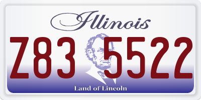 IL license plate Z835522