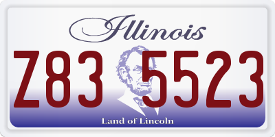 IL license plate Z835523