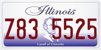 IL license plate Z835525
