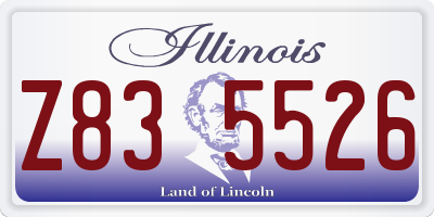 IL license plate Z835526