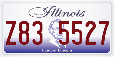 IL license plate Z835527