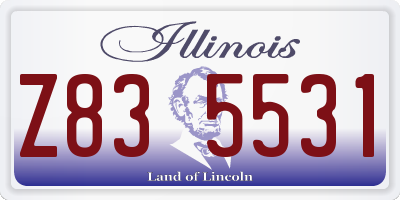 IL license plate Z835531