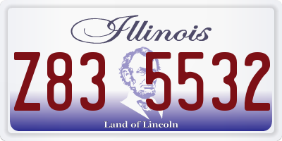 IL license plate Z835532