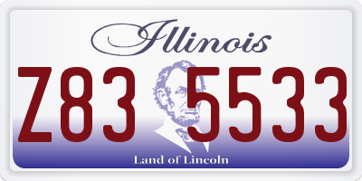 IL license plate Z835533