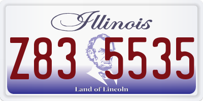 IL license plate Z835535