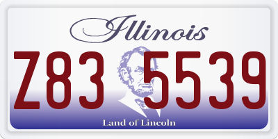 IL license plate Z835539