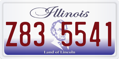 IL license plate Z835541