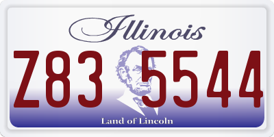 IL license plate Z835544