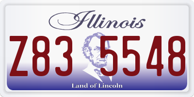 IL license plate Z835548