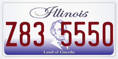 IL license plate Z835550