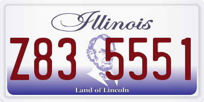 IL license plate Z835551
