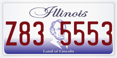 IL license plate Z835553