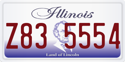 IL license plate Z835554