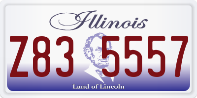 IL license plate Z835557