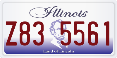 IL license plate Z835561