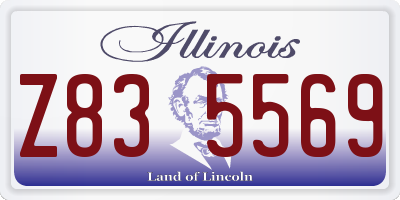 IL license plate Z835569