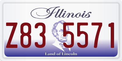 IL license plate Z835571