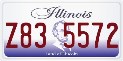 IL license plate Z835572