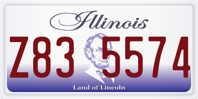 IL license plate Z835574