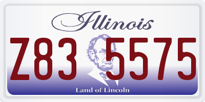 IL license plate Z835575