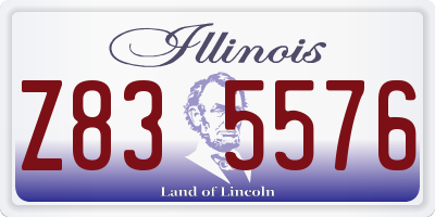IL license plate Z835576