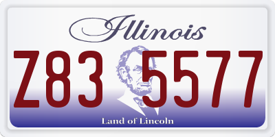 IL license plate Z835577
