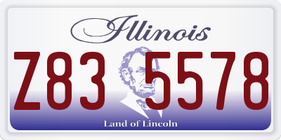 IL license plate Z835578
