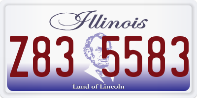 IL license plate Z835583