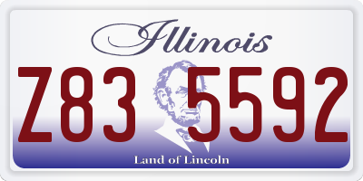 IL license plate Z835592