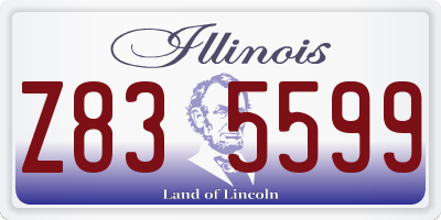 IL license plate Z835599