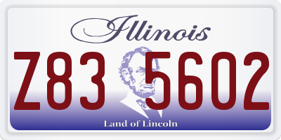 IL license plate Z835602