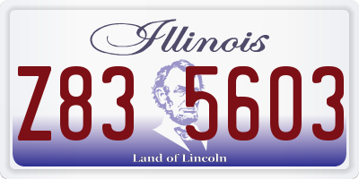 IL license plate Z835603