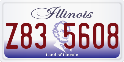 IL license plate Z835608