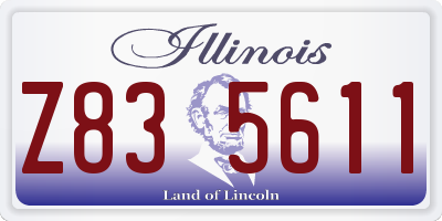 IL license plate Z835611