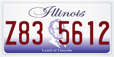 IL license plate Z835612