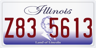 IL license plate Z835613