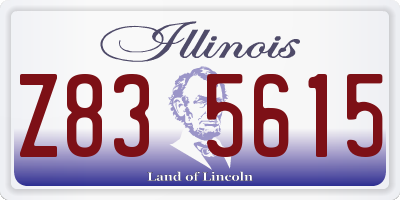 IL license plate Z835615