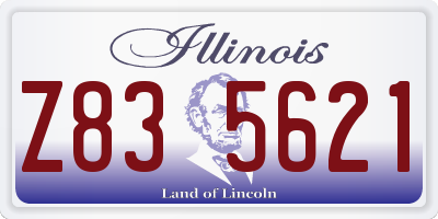 IL license plate Z835621