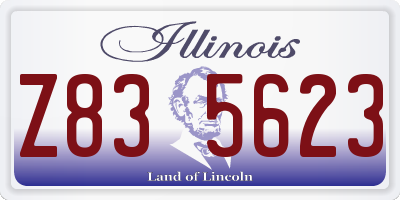 IL license plate Z835623