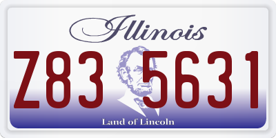 IL license plate Z835631