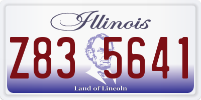 IL license plate Z835641