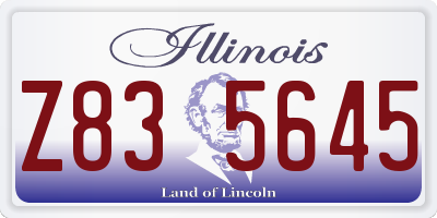 IL license plate Z835645