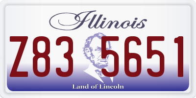 IL license plate Z835651