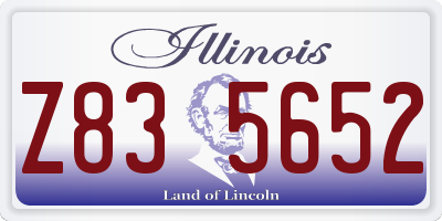 IL license plate Z835652