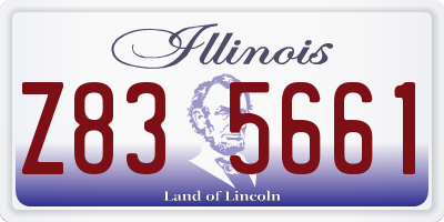 IL license plate Z835661