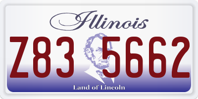 IL license plate Z835662