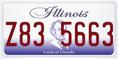 IL license plate Z835663